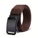 Cross-Border One-Piece Dropshipping No-Tooth Automatic Buckle Men's Casual Canvas Nylon Youth Military Training Belt_voghion.com