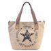 popular canvas printed five-pointed star rhinestone handbag shoulder bag_voghion.com