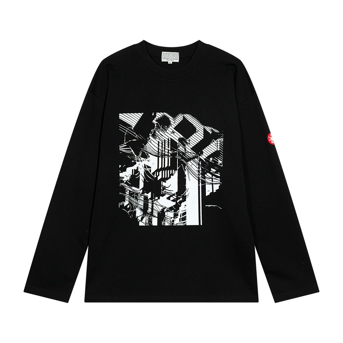 2023 Autumn/Winter New C.E Cyberpunk Printed Round Neck Pullover Long Sleeve Men's and Women's Same Style Batch_voghion.com