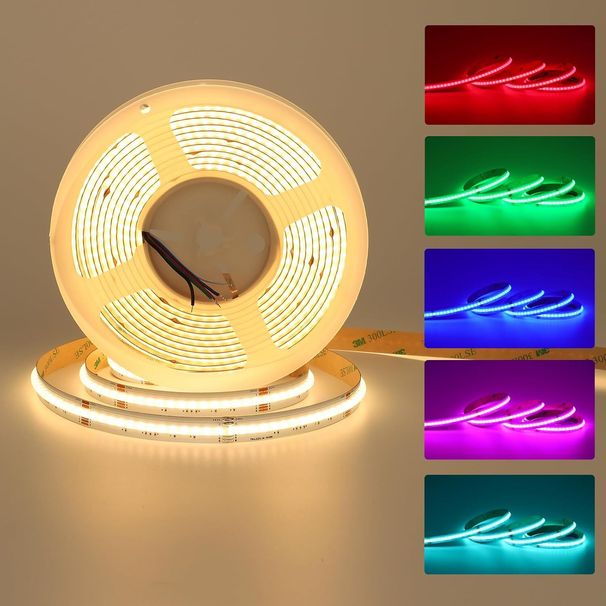 5m-20m 24V RGBW COB LED Streifen Licht 4 In 1 Farbwechsel Band Lichter Multicolor_voghion.com