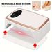 Nail Lamp With 90 LEDs, Double Hand High Power Nail Dryer With 4 Timer Settings, Detachable Base And Hand Pillow, Quick Drying Manicure Light For Salo_voghion.com