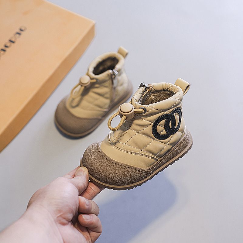Winter Children's Shoes Children's Cotton Shoes Soft Soled Ankle Boots Girls Plus Fleece Boots Boys Baby Cotton Boots_voghion.com