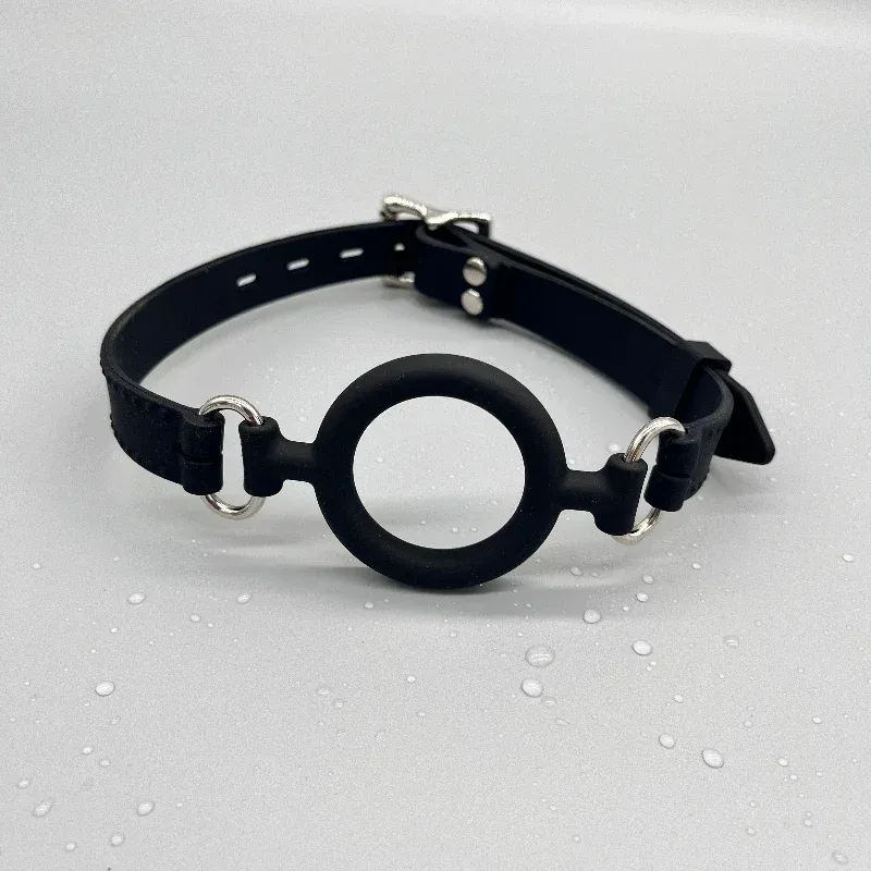 Silicone Oral Ring Open Mouth Gag Flirting Bondage Balls Adult Game Erotic BDSM Restraints Sex Toys For Couples_voghion.com