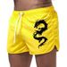 Men's Quick-Dry Polyester Beach Shorts With Dragon Print - Lightweight, Breathable Stylish For Summer Sports & Casual Wear (Multiple Colors & )_voghion.com