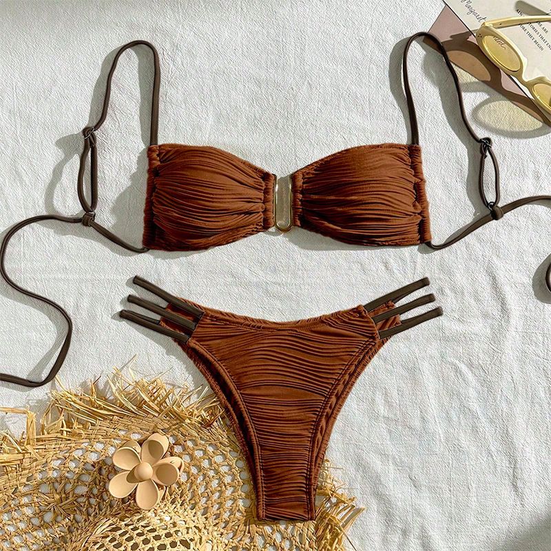 Roupas femininas combinando cores sexy biquíni de renda maiô feminino três pontos praia termal maiô_voghion.com