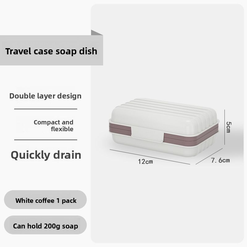 Dish With Lid Thickened Travel Box Portable Holder Fashionable Household Rack Creative Soap Tray Bathroom_voghion.com