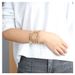 Gold Multi Layer für Frauen Modische Street Shot Offenes Armband Armreif_voghion.com