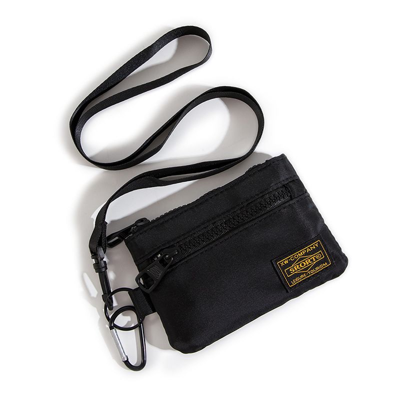 Borsa a tracolla unisex piccola, alla moda, casual, versatile, in tessuto Oxford, stile da lavoro, portamonete, semplice, portachiavi, borsa per carte_voghion.com