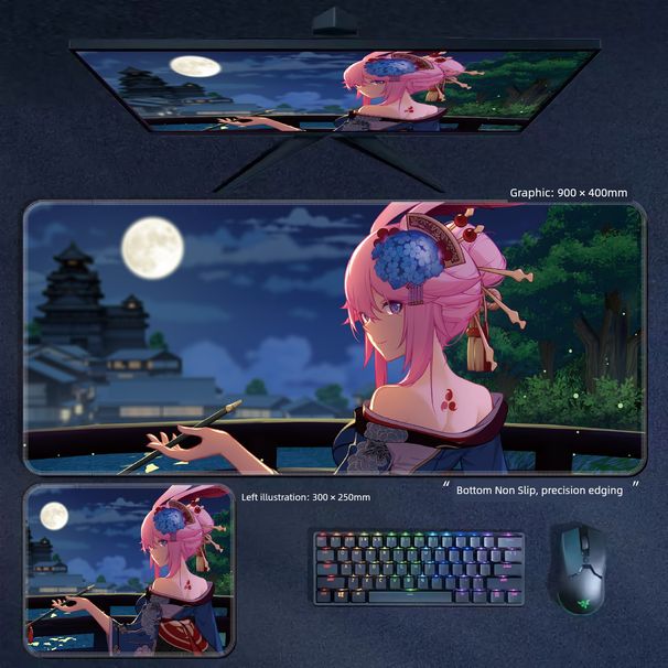 Unbeatable Quality Anime Two-Dimensional Alishiya Notebook Mouse Pad_voghion.com