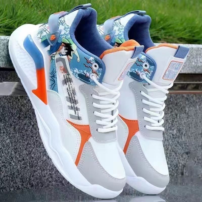 Men's shoes spring new mesh breathable sports shoes youth basketball shoes dad shoes trendy shoes men's_voghion.com
