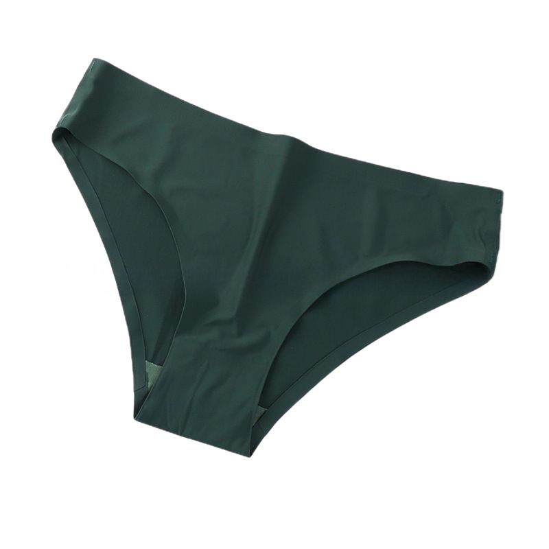Mutandine da donna a vita bassa, slip da ragazza in seta Ice Silk, intimo intero senza cuciture, slip da donna a vita bassa, colore unito_voghion.com