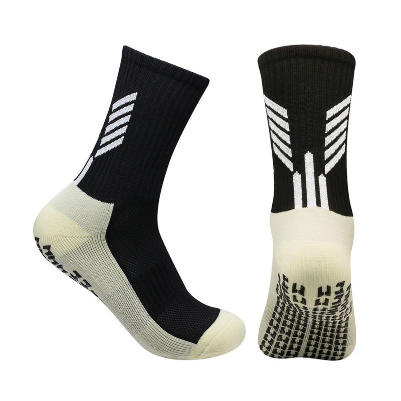 Men's and women's mid tube dotted sports socks football socks thick towel bottom non slip socks running socks basketball socks yoga socks_voghion.com