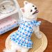Prinzessin Stil Kleidung mit Leine Befestigung Geschirr Katze Kleid Teddy Haustier Corgi Hund liefert_voghion.com