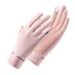 Gants de protection solaire pour femmes, en soie glacée respirante et fine, sans doigts, pour le cyclisme, la conduite de vélos électriques et les écrans tactiles._voghion.com