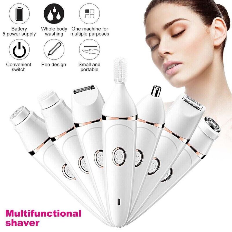Women 7in1 Face Pluxy Hair Remover Epil Pro 3.0 Epilator Body Trimmer Clippe_voghion.com