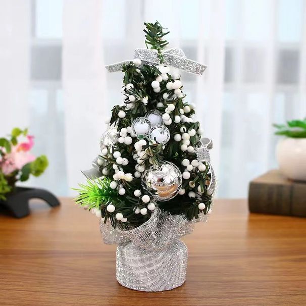 20cm Mini Christmas Tree Decorations, Festive Tabletop Holiday Decor For Home, Office, Party - Assorted Colors_voghion.com
