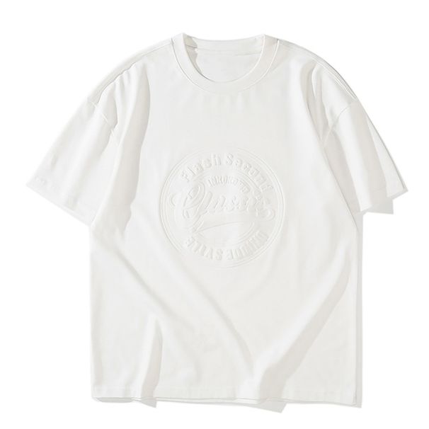 Men's Clothing Summer Three Dimensional Steel Printed Casual Short Sleeved T Shirt Men's Size Fat Plus Fat Plus Size Pure Cotton Half Sleeve_voghion.com