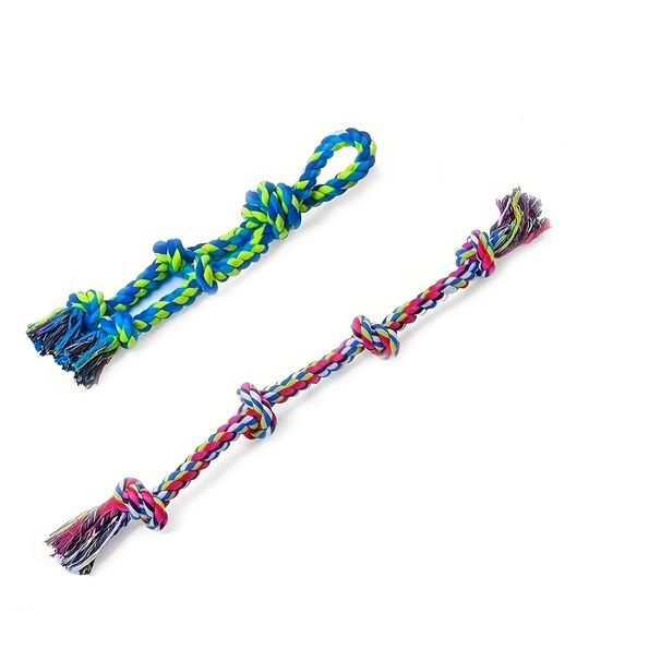 Knot Dog Toys Indestructible Durable Dog Chew Toys Tug Of War Interactive Toys Suitable For Medium And Large Dogs Pet Supplies_voghion.com