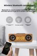Altoparlante Bluetooth in legno sostenibile, tutto in uno per l'arredamento della camera da letto, radio FM e ricarica wireless_voghion.com