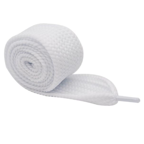 Super breite schwarze und weiße flache Schnürsenkel, 4 cm breit, für Freizeitschuhe, Gurtband, Schuhseil_voghion.com