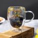 Double-Layer Coffee Household Glass High Temperature Resistant Anti-Scald Water Dried Flower Mug Exquisite Latte Cup_voghion.com