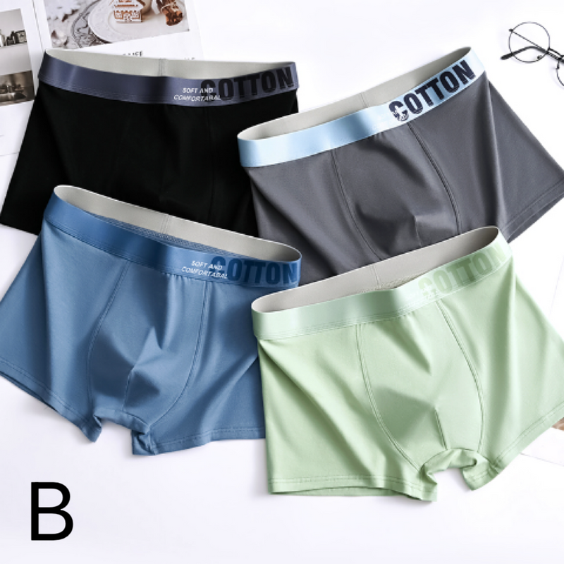 4 sztuki wysokiej jakości męskich bokserek letnich L-5XL_voghion.com