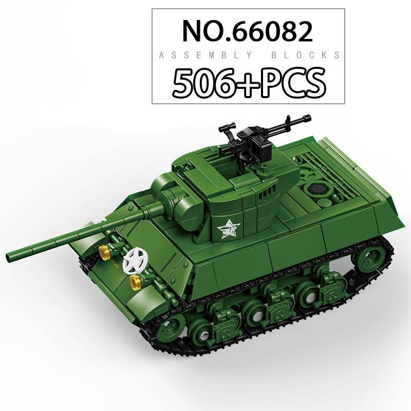 World War II US M36 Tank Destroyer Building Blocks Military Model Kit For Collectors & Hobbyists_voghion.com