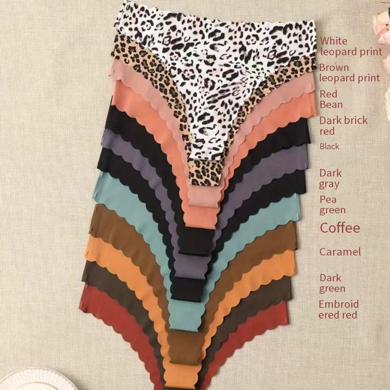 Women's Intimates Large Size Women's Briefs Bikini Thong Graphene Bottom Crotch Sugar Breathable Wave Edge_voghion.com