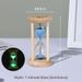 Clessidra luminosa per bambini, timer da 1/30 di minuto, per studenti, pasto, bottiglia di sabbia fluorescente, regalo creativo in vetro_voghion.com