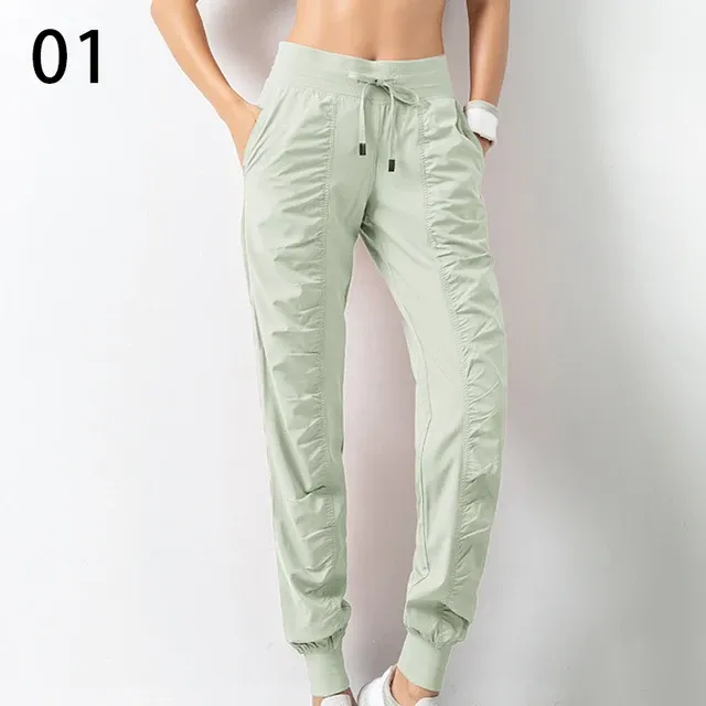 καυτές πωλήσεις Γυναικεία τρέξιμο Casual Harlan Fiess Γυναικεία αθλητικά ρούχα Φαρδιά παντελόνια προπόνησης γρήγορου στεγνώματος Αθλητικό παντελόνι γυμναστικής για τζόκινγκ_voghion.com