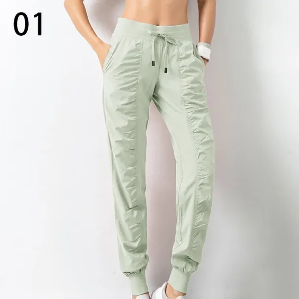 καυτές πωλήσεις Γυναικεία τρέξιμο Casual Harlan Fiess Γυναικεία αθλητικά ρούχα Φαρδιά παντελόνια προπόνησης γρήγορου στεγνώματος Αθλητικό παντελόνι γυμναστικής για τζόκινγκ_voghion.com