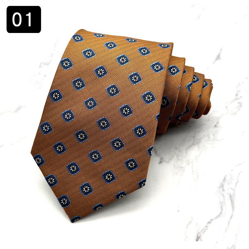 Cravate, tenue de soirée pour homme, affaires, loisirs, mode, travail, tendance du lieu de travail, éléments à pois circulaires, imprimés à la main_voghion.com
