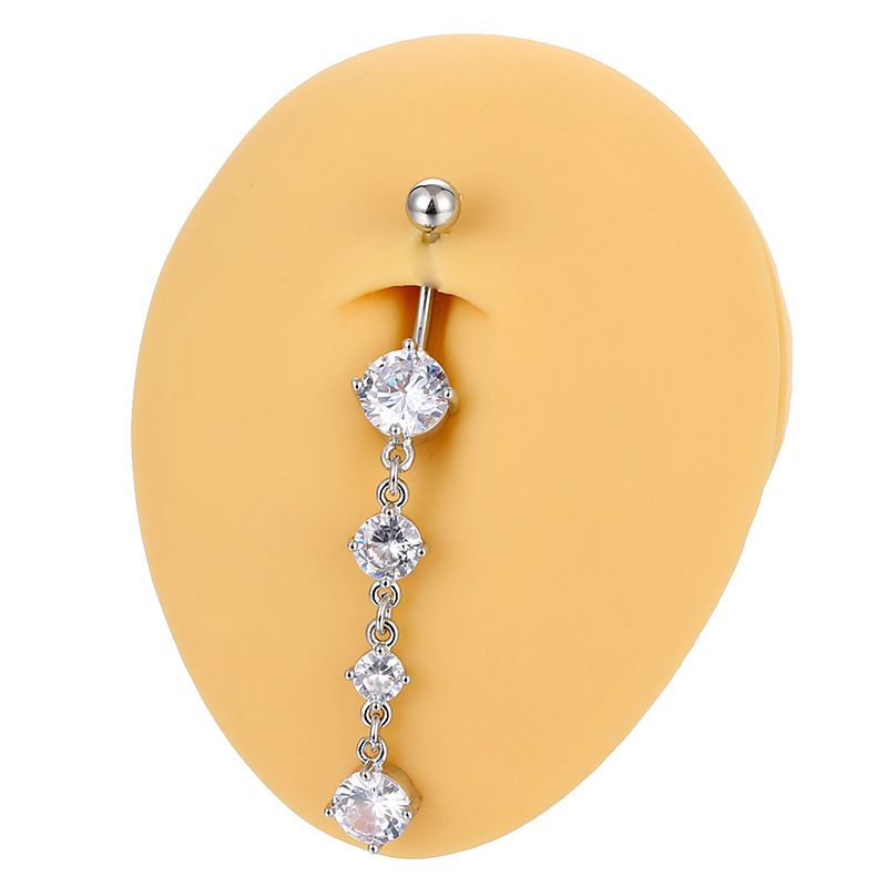 Edelstahl Nabel Nagel Herz Zirkon Mond Sonne Blume Anhänger Bauchnabel Ringe Sexy Bauchnabel Piercing Körper Schmuck_voghion.com