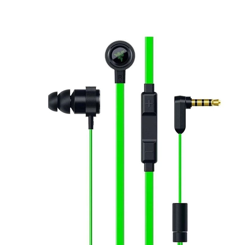 Ακουστικά παιχνιδιών Hammerhead Pro V2 για Razer με μικρόφωνο, αθλητικά ενσύρματα ακουστικά, ωτοασπίδες 3,5 χιλιοστών με θήκη_voghion.com