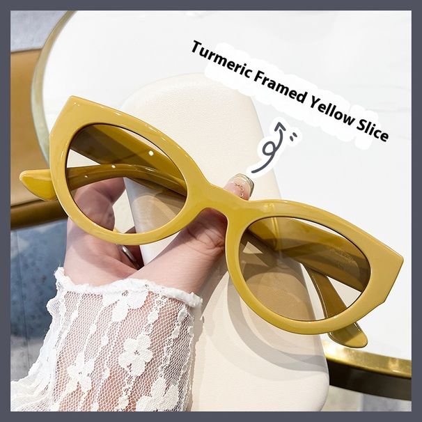 Cat eye sunglasses female tide cool retro new senior sense of small face thin anti-ultraviolet sunglasses men_voghion.com