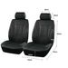 AUTO PLUS Set completo di coprisedili in pelle per auto di dimensioni universali, adatti per auto, SUV, camion, accessori per interni_voghion.com