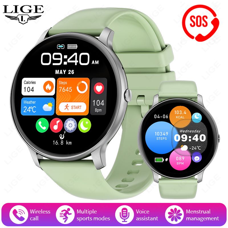 2025 1.39" Schermo HD Smart Watch Uomo Bluetooth Chiamata Sonno Monitoraggio Ossigeno Sanguigno Orologi Donna Sport Fiess Donna_voghion.com
