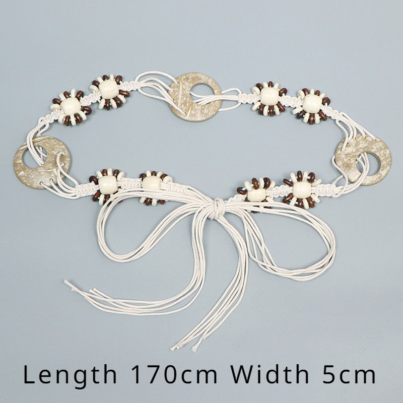 Cadena de cinturón, 1 pieza, joyería de cintura para mujer, tejido a mano, cinturón de mujer, cientos de cadenas de cintura de moda informal_voghion.com