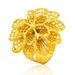 Rings gold-plated Dubai bridal open ring jewelry Nigerian women's flower ring spot wholesale_voghion.com