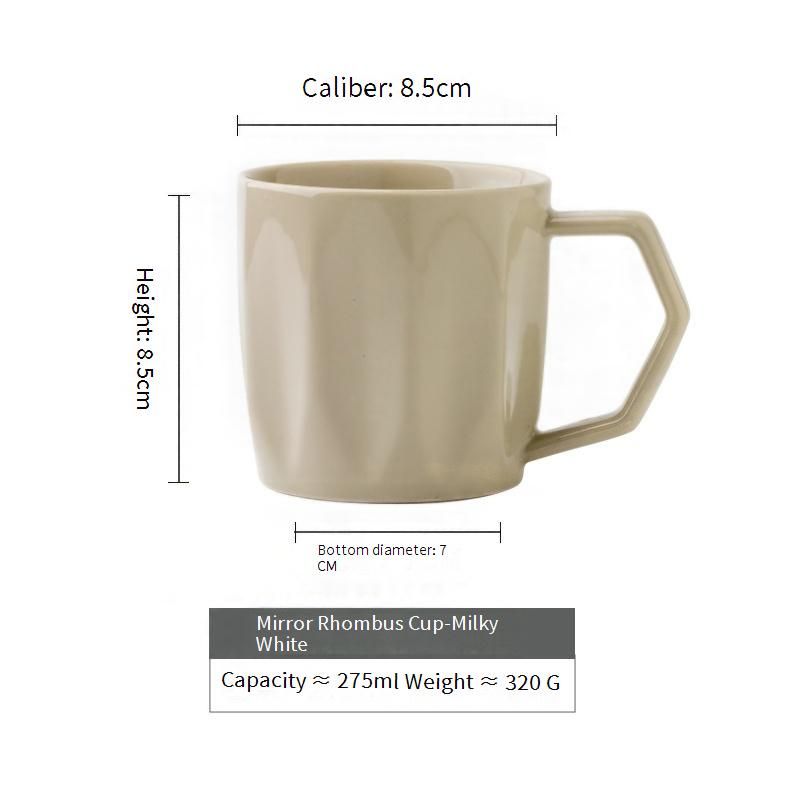 Kubek ceramiczny Vintage - Minimalistyczny kubek do kawy z retro designem (Eleganckie kubki dla par do użytku domowego i biurowego)​_voghion.com
