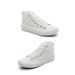 Casual Large Size Vulcanized Rubber Solid Color Sneakers_voghion.com