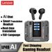 Genuine Lenovo LP49 AI Bluetooth V5.4 Earphones AI Image Creation Anti-sweat Headset Multi-mode Intelligent Translation Workout Earbuds_voghion.com