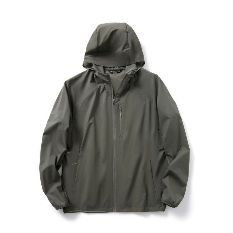 Yansıtıcı Şeritli Erkek Hafif Güneş Korumalı Kapüşonlu Üst UPF 50+ Serinletici Yazlık Ceket Koşu, Bisiklet, Açık Hava İçin (Nefes Alabilir, Nem Emici)_voghion.com