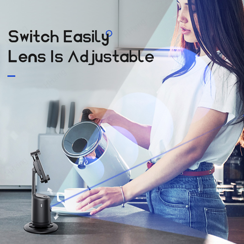 Automatic Tracking Intelligent Shooting Robot Camera 360 Face Mobile Stand AI Stabilized Selfie Stick Vlog In Real Time_voghion.com