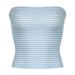 Damenbekleidung Basic Inner Wear One Shoulder Striped Tube Top Weste für Damen All Match Short Slim Fit Trägerloses Bottoming Short Top_voghion.com