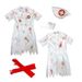Halloween Party Cosplay Kostüm Bühnenleistung Uniform Versuchung Weiß Blutige Horror Krankenschwester_voghion.com