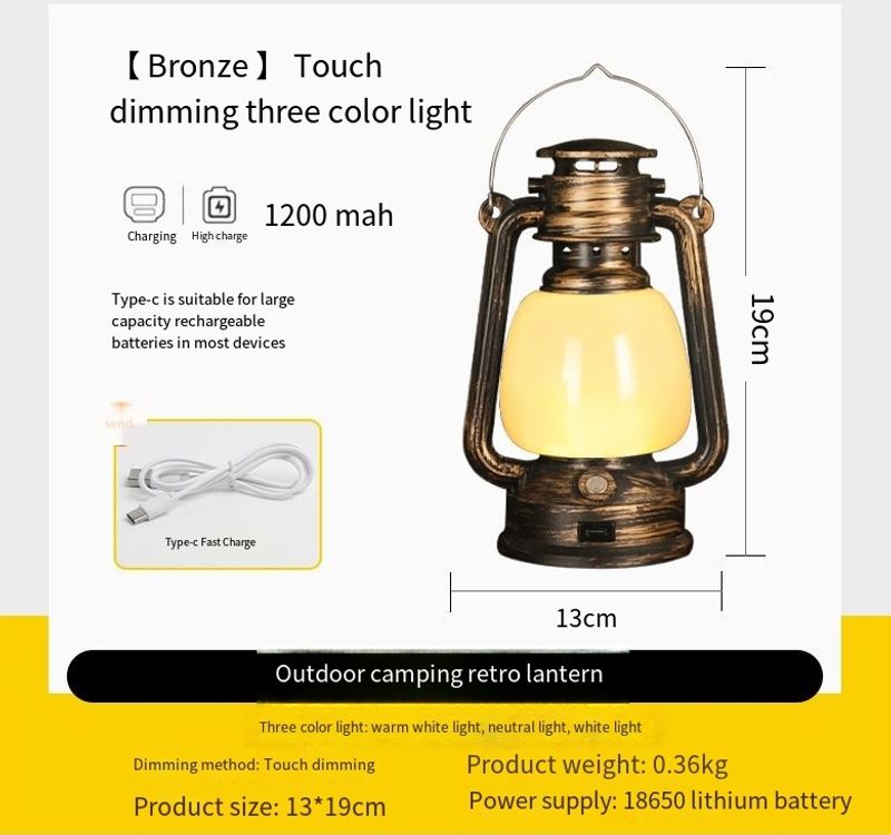 campinglampa atmosfär lampa flamma campinglampa tält retro lykta utomhus bärbar lampa gåva_voghion.com