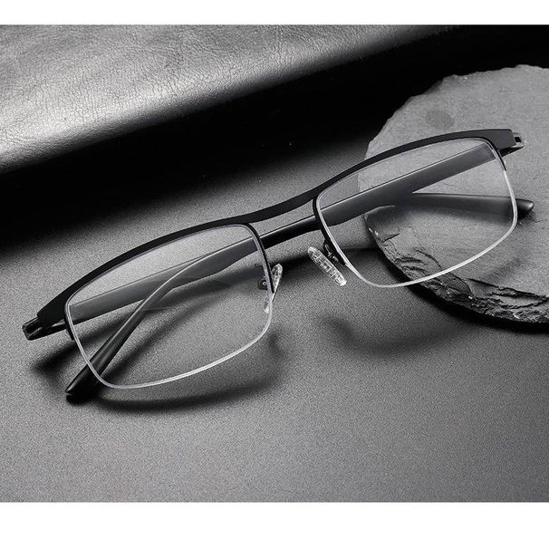 Occhiali da lettura unisex con mezza montatura, anti-blu, fotocromatici, occhiali da lettura bifocali multifocali progressivi con zoom automatico da uomo_voghion.com