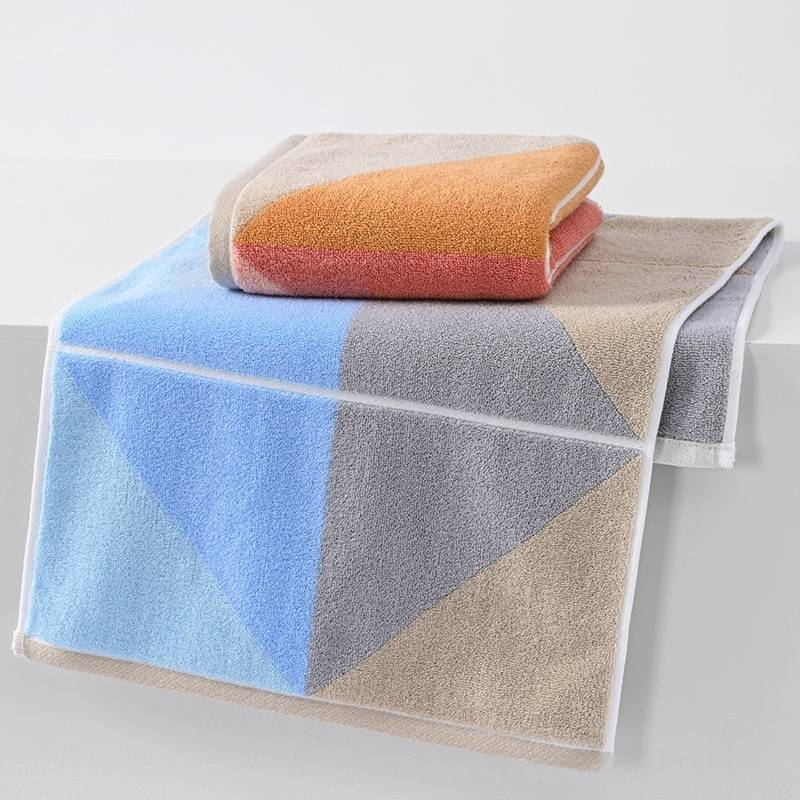 choiceness Striped Cotton Bath Towel - 34x74cm Thick & Soft (Set Of 2)_voghion.com