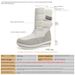 Neue, große, dicke Schneestiefel für Damen, lässige Baumwollschuhe, rutschfest und wasserabweisend, weiße High-Top-Schneestiefel_voghion.com